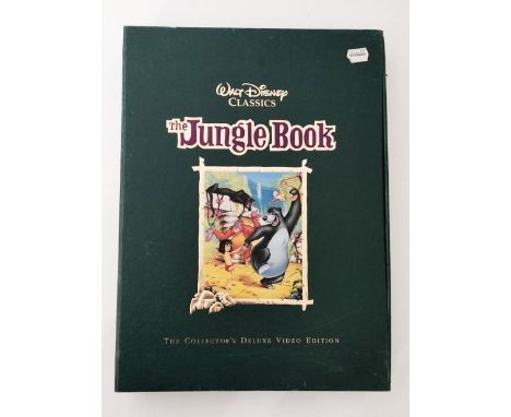Vintage Walt Disney Classics The Jungle Book The Collectors Deluxe Video Edition, includes 2 official 1993 numbered Disney li