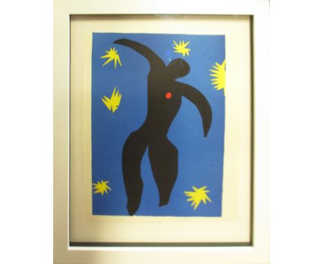 HENRI MATISSE 'Icarus' 1947, lithograph, edition of 1500, published by Teriade Paris Conservation Museum, standard framing, 3