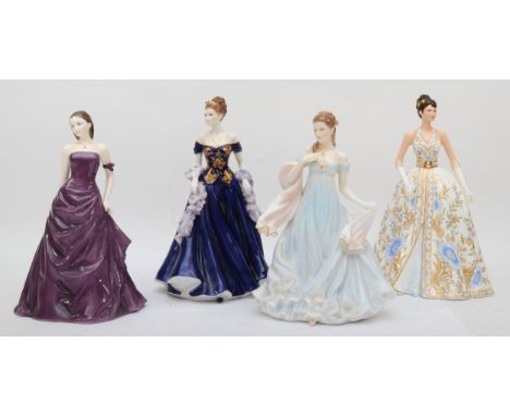 Three Royal Worcester porcelain figures; All My Heart (CW504) 2675/12500, Be Mine (CW815) 331/7500 and Lauren (CW524), togeth