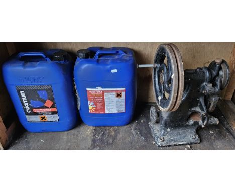Two x 20lt of coolant/anti freeze and a hand tool