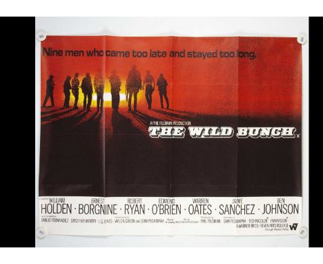 The Wild Bunch (1969) Quad Poster, scarcer 'Review' version UK Quad poster for this Classic Sam Peckinpah Western - rolled wi