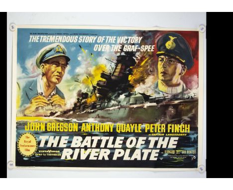 The Battle Of The River Plate (1956) Quad Poster, Royal Performance' UK Quad poster for this classic WWII Sea Battle Film sta