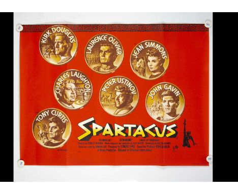 Spartacus (1960) Quad Poster, UK Quad poster for this Roman Empire Epic starring Kirk Douglas, Laurence Olivier et al with ar