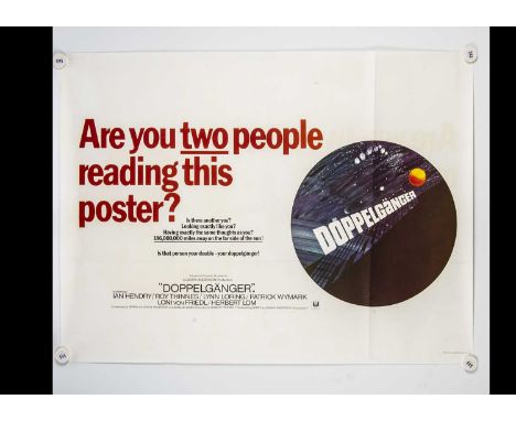 Doppelganger (1969) Quad Poster, UK Quad poster for this Gerry Anderson written and produced Sci-fi film - rolled with light 