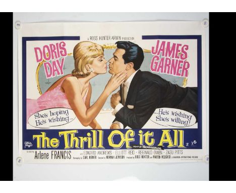The Thrill Of It All (1963) UK Quad poster, UK Quad Poster for the comedy starring Doris Day and James Garner - rolled with l