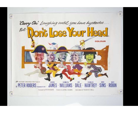 Carry On Don't Lose Your Head (1966) Quad Poster, UK Quad poster for this classic Carry On film starring Kenneth Williams, Jo