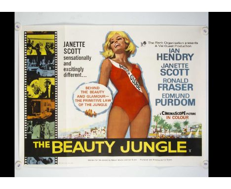 The Beauty Jungle (1964) Quad Poster, UK Quad poster for this British drama starring Ian Hendry and Janette Scott - rolled wi