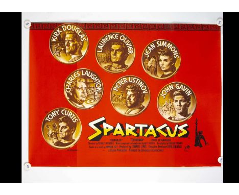 Spartacus (1960) Quad Poster, UK Quad poster for this Roman Empire Epic starring Kirk Douglas, Laurence Olivier et al with ar