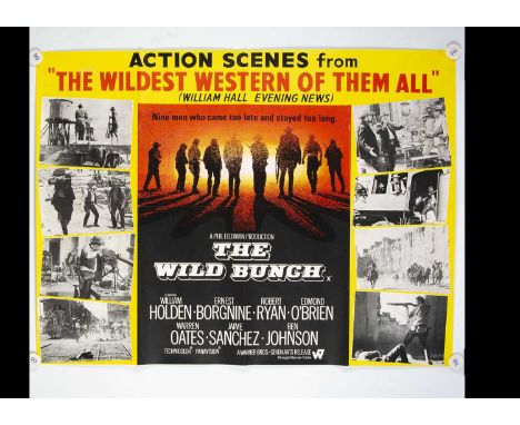The Wild Bunch (1969) Quad Poster, UK Quad poster for this Classic Sam Peckinpah Western - rolled with light fold marks and i