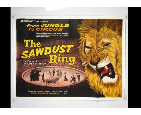 The Sawdust Ring (1957) Quad Poster, scarce UK Quad poster for this Russian Film (Novi Attraktzion) - wonderful artwork - rol