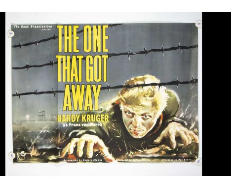 The One That Got Away (1957) Quad Poster, UK Quad poster for this little known WWII Drama with striking artwork (artist unkno