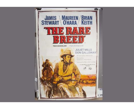 The Rare Breed (1966) Bus Stop Poster, Large Billboard style poster for this Western starring James Stewart with artwork by G