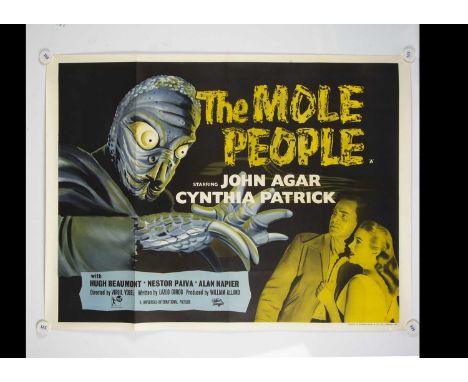 The Mole People (1956) Quad Poster, UK Quad poster for this Classic Fifties Science Fiction movie with fabulous artwork - rol