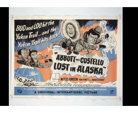 Lost In Alaska (1952) UK Quad Poster, Hard to find UK Quad poster for the film starring Abbott and Costello - rolled with lig