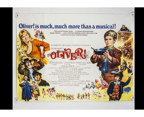 Oliver (1968) Quad Poster, UK Quad poster for this classic Film Musical starring Ron Moody - 'Non Oscars' version - rolled wi