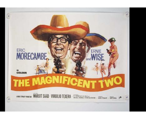 The Magnificent Two (1967) Quad Poster, UK Quad poster for this Morecambe and Wise spin off film with Putzu artwork - rolled 