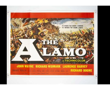 The Alamo (1960) Quad Poster, UK Quad poster for this Classic Western starring John Wayne - rolled with light fold marks and 