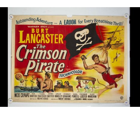The Crimson Pirate (1952) Quad poster, UK Quad Poster for this Swashbuckling Adventure Movie starring Burt Lancaster - rolled
