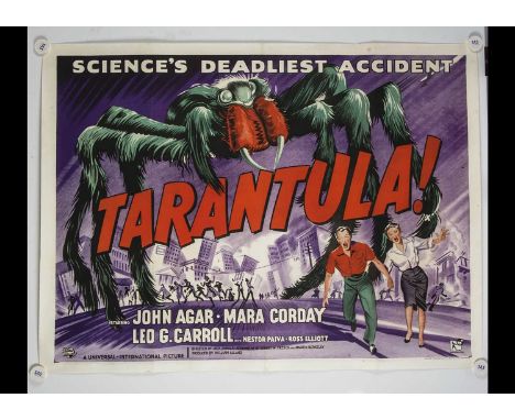 Tarantula! (1955) Quad Poster, UK Quad poster for this astounding Fifties Sci-Fi / Horror starring John Agar and Mara Corday 