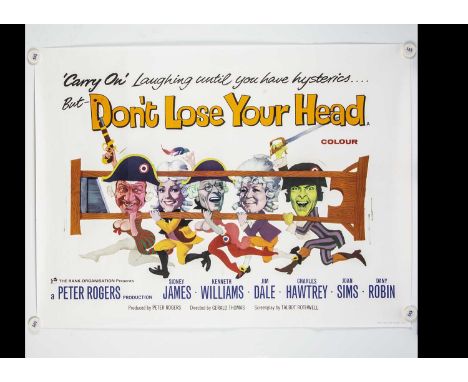 Carry On Don't Lose Your Head (1966) Quad Poster, UK Quad poster for this classic Carry On film starring Kenneth Williams, Jo
