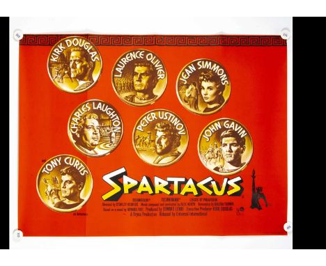 Spartacus (1960) Quad Poster, UK Quad poster for this Roman Empire Epic starring Kirk Douglas, Laurence Olivier et al with ar