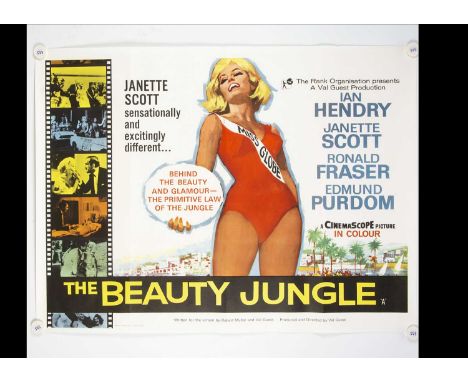 The Beauty Jungle (1964) Quad Poster, UK Quad poster for this British drama starring Ian Hendry and Janette Scott - rolled wi