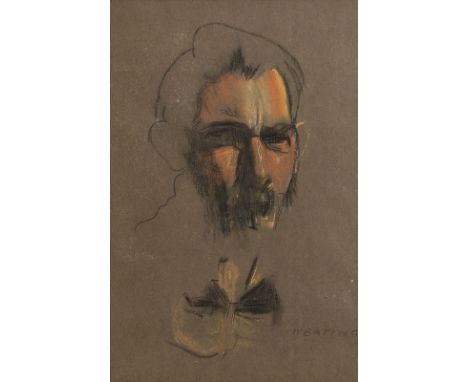 Sean Keating PRHA HRA HRSA (1889-1977) Self Portrait pastel on paper signed lower right 42½ x 28½cm (16.73 x 11.22in) The pre