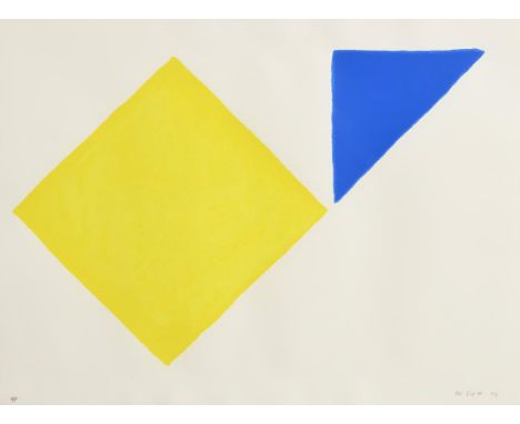 William Scott OBE RA (1913-1989) Yellow Square plus Quarter Blue, from "A Poem for Alexander" (1972) limited edition lithogra