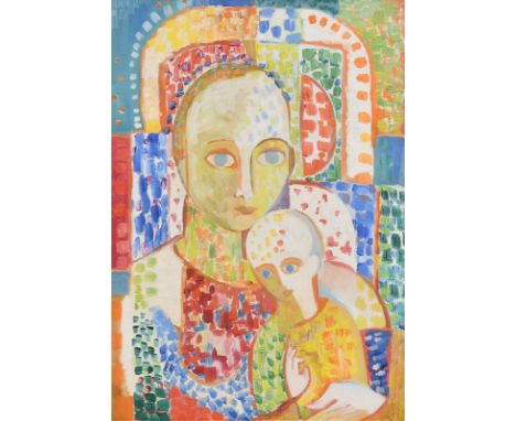 Fr. Jack P. Hanlon (1913-1968) Madonna and Child oil on canvas board 50 x 35cm (19.69 x 13.78in) George Montague Gallery, Dub