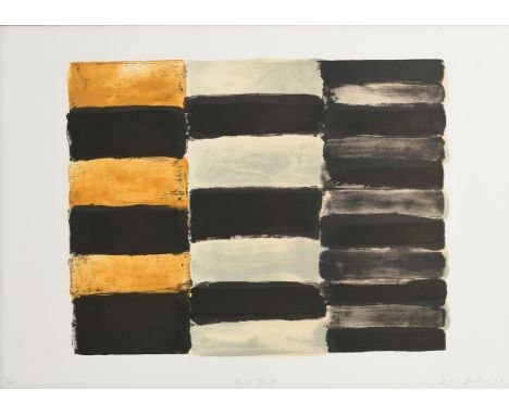 Sean Scully (b.1945) Paris Black (2004) limited edition lithograph - numbered 21 from an edition of 40 signed, dated '04 and 