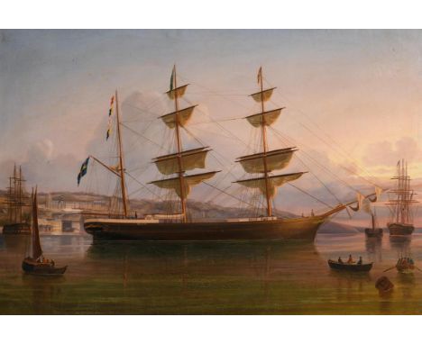 George Mounsey Atkinson (1850-1908) The Eugenie Off Queenstown oil on canvas title inscribed lower left 61 x 89½cm (24.02 x 3
