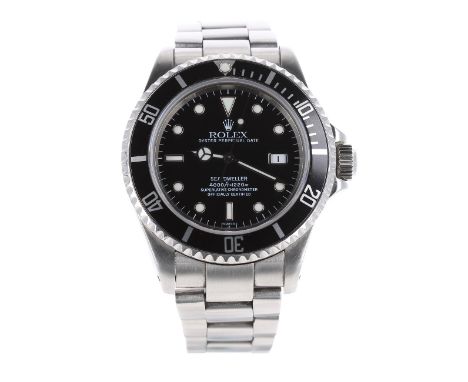 Rolex Oyster Perpetual Date Sea-Dweller stainless steel gentleman's bracelet watch, ref. 16600, circa 1997, serial no. U847xx