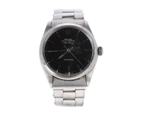 Rolex Oyster Perpetual Air-King Precision stainless steel gentleman's bracelet watch, ref. 5500, circa 1966, serial no. 1510x