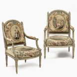 Ein Paar Fauteuils à la Reine - Frankreich, um 1780