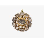 Anhänger mit Diamanten und Email - Indien, Rajhastan, Beginn 19. Jh.