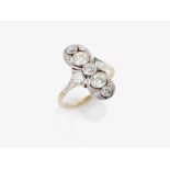 Ring mit Altschliffbrillanten - Deutschland, um 1915