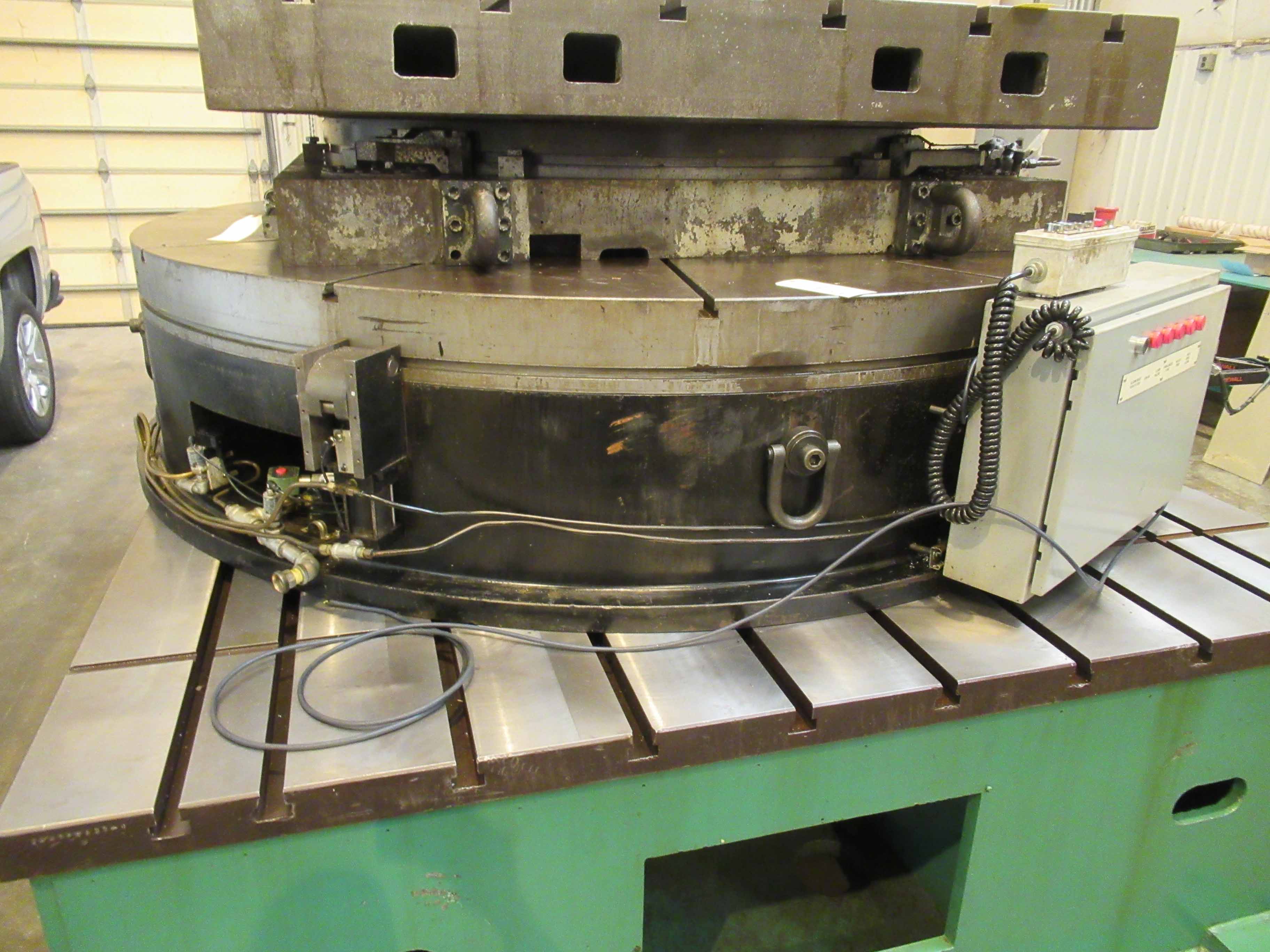 AIR BEARING ROTARY TABLE, 96" FARMINGTON 80,000 LB. CAP., pendant