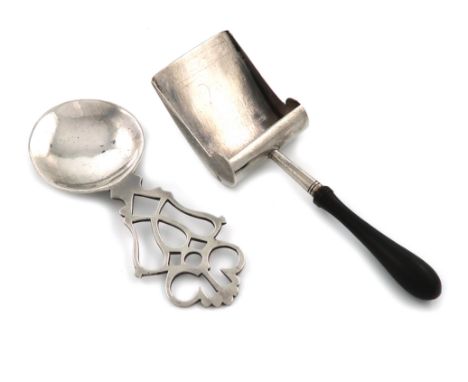 Please note: the shovel form caddy spoon is possibly Robert Donaldson of Dundee or Richard Duncan, Newcastle.A late-Victorian