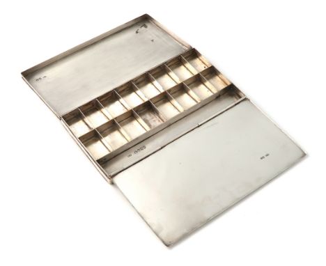 A large Victorian presentation silver paint box, by Edward Edwards, London 1846, rectangular form, the hinged cover with engi