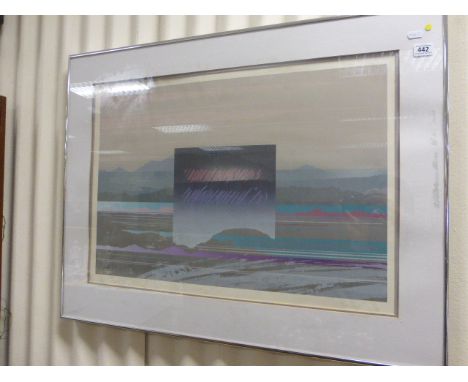 After Shezad Dawood (1974 -    ).  Large Limited Edition Screen Print signed in pencil by Artist and numbered  56/200  17" x 