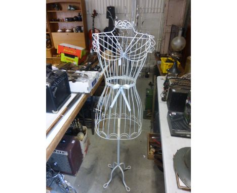 White Wrought Iron Female Mannequin