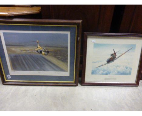 Framed and Glazed Signed Limited Edition Philip West Print ' Buccaneer Farewell Gauntlet 10 ' no. 166/ 500 together with Bria