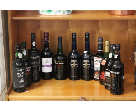 Seven Bottles of Port - 2 x Ruby Port, 1 x Cockburn's Fine Ruby, 3 x Cockburn's Special Reserve, 1 x Croft Purple Velvet - 2 