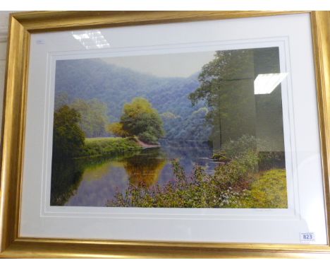Framed and Glazed Signed Limited Edition David Smith Photographic Print of River Scene, no. 145/500