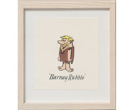 Barbera, Joseph und Hanna, William Darstellung des Barney Rubble aus "The Flintstones". Farboffset/Papier, mittig bez., re. u