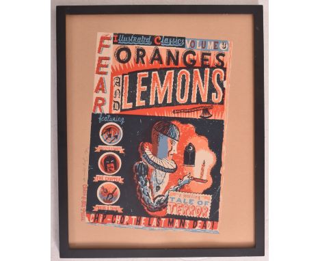 (ARR) Johnny Hannah (b.1971)
Oranges and Lemons
Screenprint in colours
Signed and numbered in pencil limited edition no 12/20