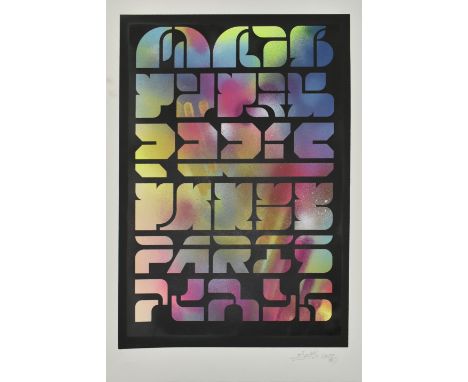 (ARR) 




Graham Dews (British b. 1974)
Untitled
Modern art screen print with hand finished spray painted background
Signed,