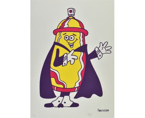 (ARR) Pinky / Pinkyvision
Untitled
Screenprint of graffiti spraycan on handmade paper
Signed limited edition, this No. 30/30.