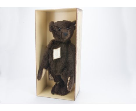 A Steiff Limited Edition British Collectors 1907 Replica Teddy Bear, brown, 1013 of 3000, in original box with certificate, 1