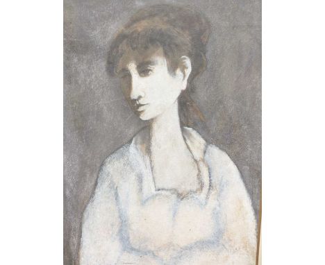 Marcello Boccacci (1914-1996) ARR. Portrait of a lady. Watercolour &amp; gouache on paper. signed and inscribed lower left. 4